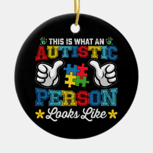 Décoration En Céramique Voici à quoi ressemble une personne autiste Autism