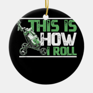 Décoration En Céramique Voici comment je roule panier de golf pour un golf