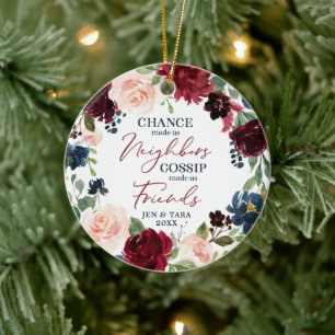 Décoration En Céramique Voisins À Amis Fils Personnalisés