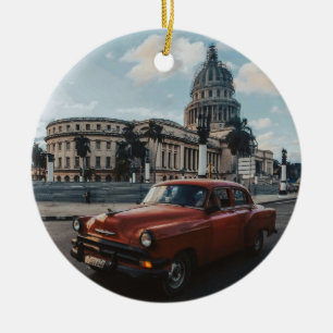 Décoration En Céramique Voiture Classique Vintage La Havane Cuba