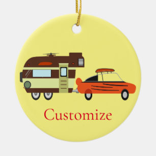 Décoration En Céramique Voiture Vintage et Camper Thunder_Cove