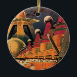 Décoration En Céramique Voiture volant vintage de science fiction futurist<br><div class="desc">illustration vintage image de science-fiction voyage et transport avec un livre classique retro sci fi milieu urbain avec une ville de l'avenir. Les bâtiments architecturaux sont en forme de cônes et les véhicules volent dans le ciel comme des oiseaux tandis que la foule se déplace à travers la métropole.</div>