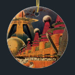 Décoration En Céramique Voiture volant vintage de science fiction futurist<br><div class="desc">illustration vintage image de science-fiction voyage et transport avec un livre classique retro sci fi milieu urbain avec une ville de l'avenir. Les bâtiments architecturaux sont en forme de cônes et les véhicules volent dans le ciel comme des oiseaux tandis que la foule se déplace à travers la métropole.</div>