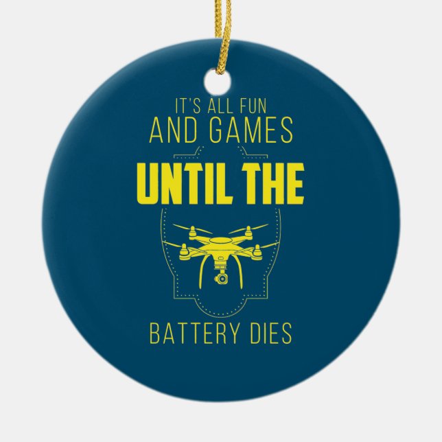 Décoration En Céramique Voler Drone Est Mon Jeu (Devant)