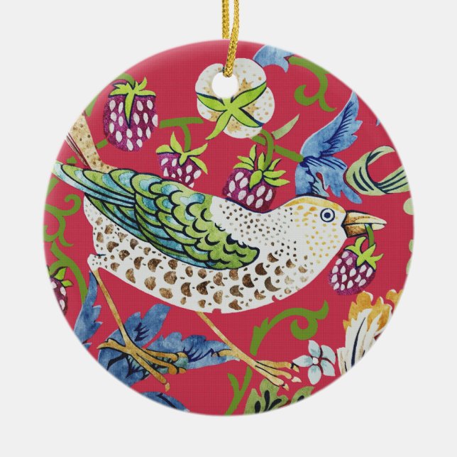 Décoration En Céramique Voleur de fraises William Morris (Devant)