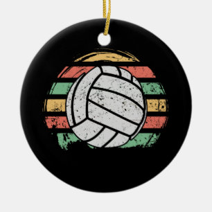 Décoration En Céramique Volley-ball Vintage rétro
