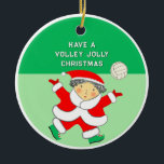 Décoration En Céramique Volleyball Féminin Noël Collectible<br><div class="desc">Cadeau de vacances créatif de volleyball ornement pour joueur d'équipe ou entraîneur.</div>