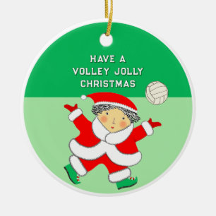 Décoration En Céramique Volleyball Féminin Noël Collectible