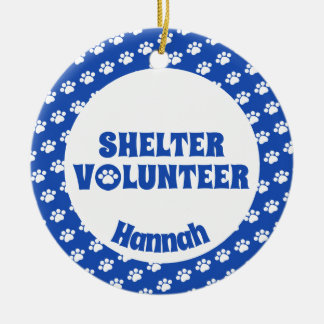 Décoration En Céramique Volontaire bleu d'abri