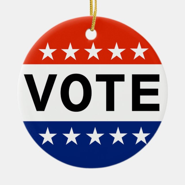 Décoration En Céramique Vote 2026 Élection de mi-mandat (Devant)