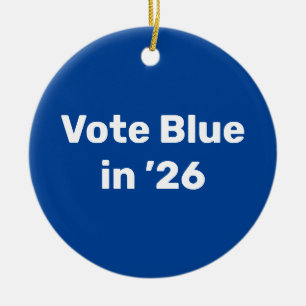 Décoration En Céramique Vote Blue en 2026
