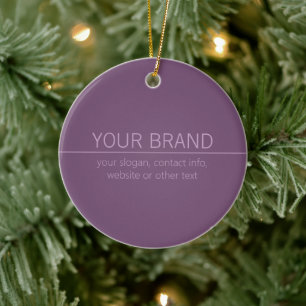 Décoration En Céramique Votre marque ou nom d'entreprise Moderne Mauve Vio
