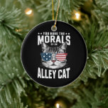 Décoration En Céramique Vous Avez La Morale D'Un Chat Alley Drôle plaisant<br><div class="desc">Vous Avez La Morale D'Un Chat Alley Drôle plaisanterie</div>
