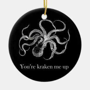 Décoration En Céramique 'Vous êtes kraken m'up