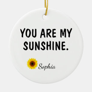 Décoration En Céramique Vous êtes mon rayon de soleil Cadeau pour fille