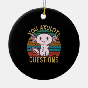 Décoration En Céramique Vous Questions Axolotl Rétro 90 Drôle Axolotl