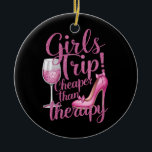 Décoration En Céramique Voyage des filles moins cher que la thérapie Weeke<br><div class="desc">Voyage des filles moins cher que la thérapie Weekend Wine Party</div>