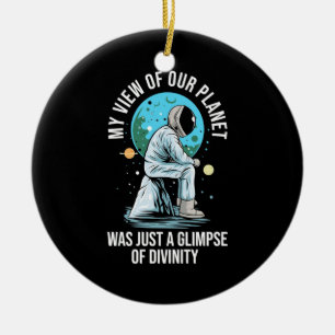 Décoration En Céramique Vue astronaute de notre planète