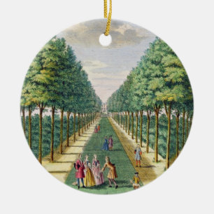 Décoration En Céramique Vue du bois à la maison et à l'avenue bilatéral