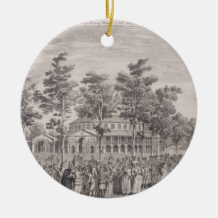 Décoration En Céramique Vue du rotunda, Chambre de Ranelagh, à une boule 