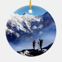 Vue Panoramique De Ama Dablam Pic Everest Mountain