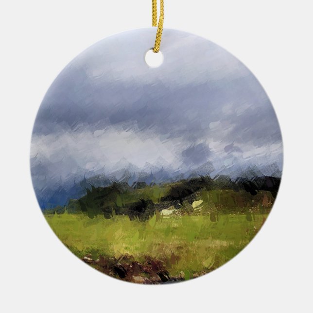 DÉCORATION EN CÉRAMIQUE VUES DES ALLES (Devant)