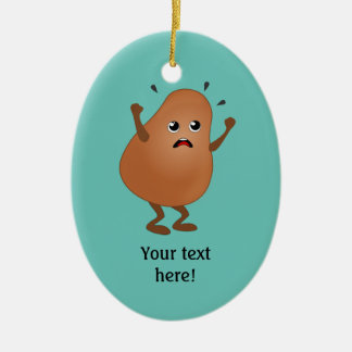 Décoration En Céramique Wailing Potato - ajouter un nom au gars en colère