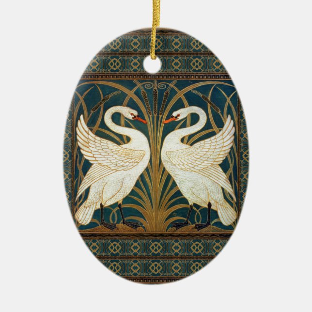 Décoration En Céramique Walter Crane Swan (Devant)