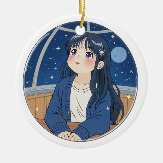 Décoration En Céramique Watching the stars at the planetarium (Devant)