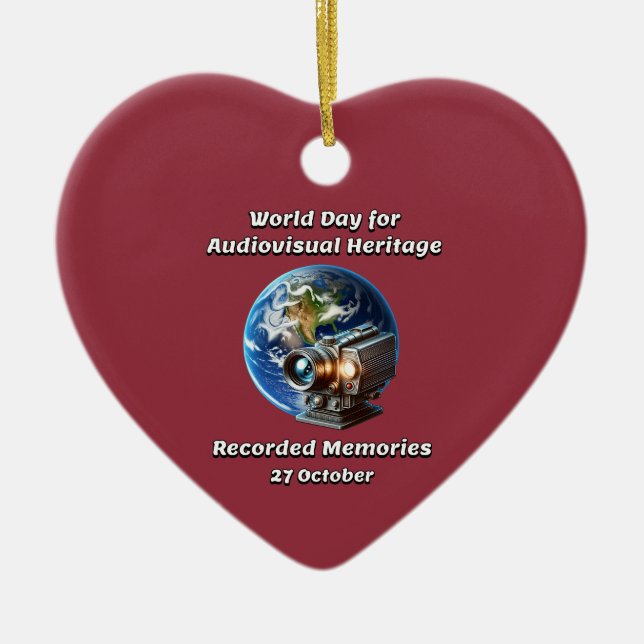 Décoration En Céramique WDAH. Souvenirs enregistrés. 27 octobre (Devant)