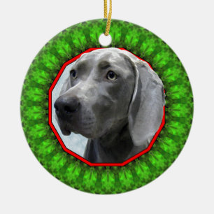 Décoration En Céramique Weimaraner Howliday heureux