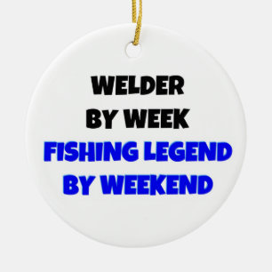 Décoration En Céramique Welder par Week Fishing Legend par Weekend