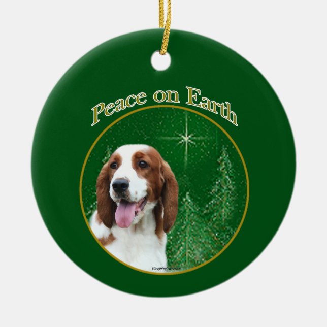 Décoration En Céramique Welsh Springer Spaniel Peace (Devant)