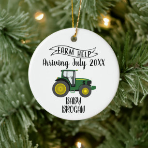 Décoration En Céramique We're Expecting Baby Announcement Ceramic Ornament