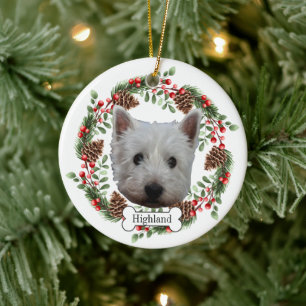 Décoration En Céramique west highland white terrier chien animal