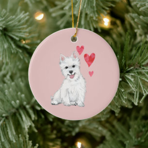 Décoration En Céramique Westie personnalisable de West Highland Terrier