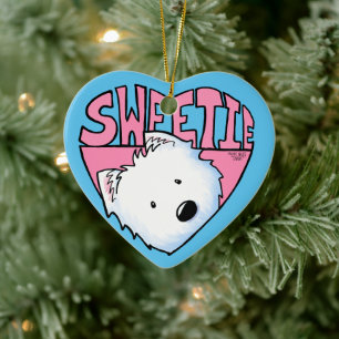 Décoration En Céramique Westie Sweetie