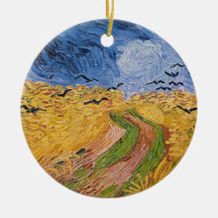 Décoration En Céramique Wheatfield de Vincent van Gogh   avec des