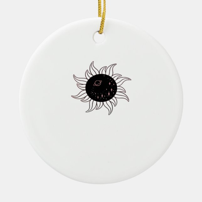 Décoration En Céramique Whimsigoth Sun Space Mounts Et Sunset (Devant)