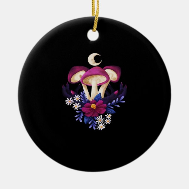 Décoration En Céramique Whimsigothique Champignons Classique (Devant)