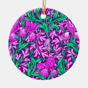 Décoration En Céramique William Morris Irises, Améthyste Violet