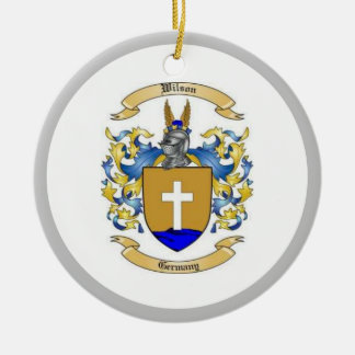 Décoration En Céramique Wilson Family Crest [allemand]