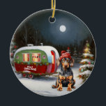Décoration En Céramique Winter Doberman Caravan Christmas Adventure<br><div class="desc">Laissez-vous tenter par la magie d'une nuit d'hiver enneigée alors qu'une caravane glisse gracieusement à travers le paysage illuminé par la lune. La beauté sereine de la neige scintillante et l'éclat enchanteur de la lune créent une scène captivante, promettant une aventure de Noël inoubliable remplie de chaleur, de joie et...</div>