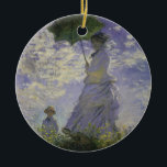 Décoration En Céramique Woman with Parasol by Claude Monet, Vintage Art<br><div class="desc">The Stroll, Camille Monet and Her Son Jean (Woman with a Parasol) (1875) by Claude Monet is a vintage impressionist fine art family portrait painting. A mother taking a walk with her young child in a field or spring meadow. She is holding a sun umbrella and wearing a beautiful dress...</div>