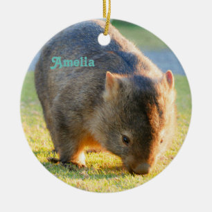 Décoration En Céramique Wombat Fun Cute Name Australian Nature Photography