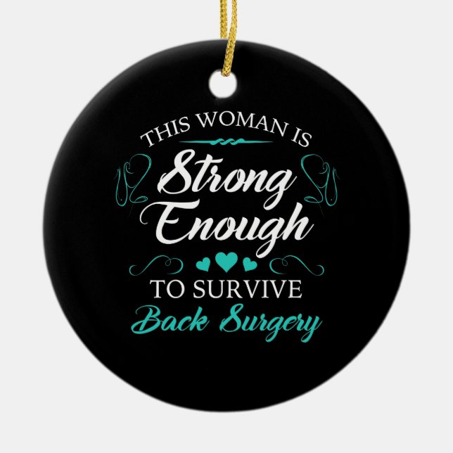 Décoration En Céramique Women’s Back Surgery Recovery (Devant)