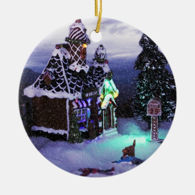 Décoration En Céramique Wonderland Snow Scene 2020 (Devant)