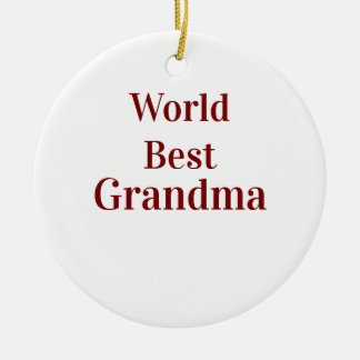 Décoration En Céramique World best Grandma grandmother grandparents pink n