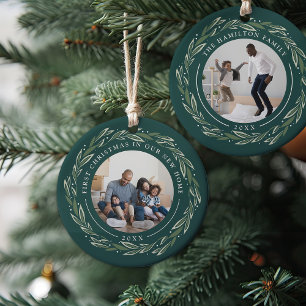 Décoration En Céramique Wreath d'hiver   Premier Noël dans notre nouvelle 