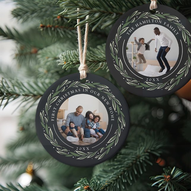 Décoration En Céramique Wreath d'hiver | Premier Noël dans notre nouvelle  (Créateur téléchargé)